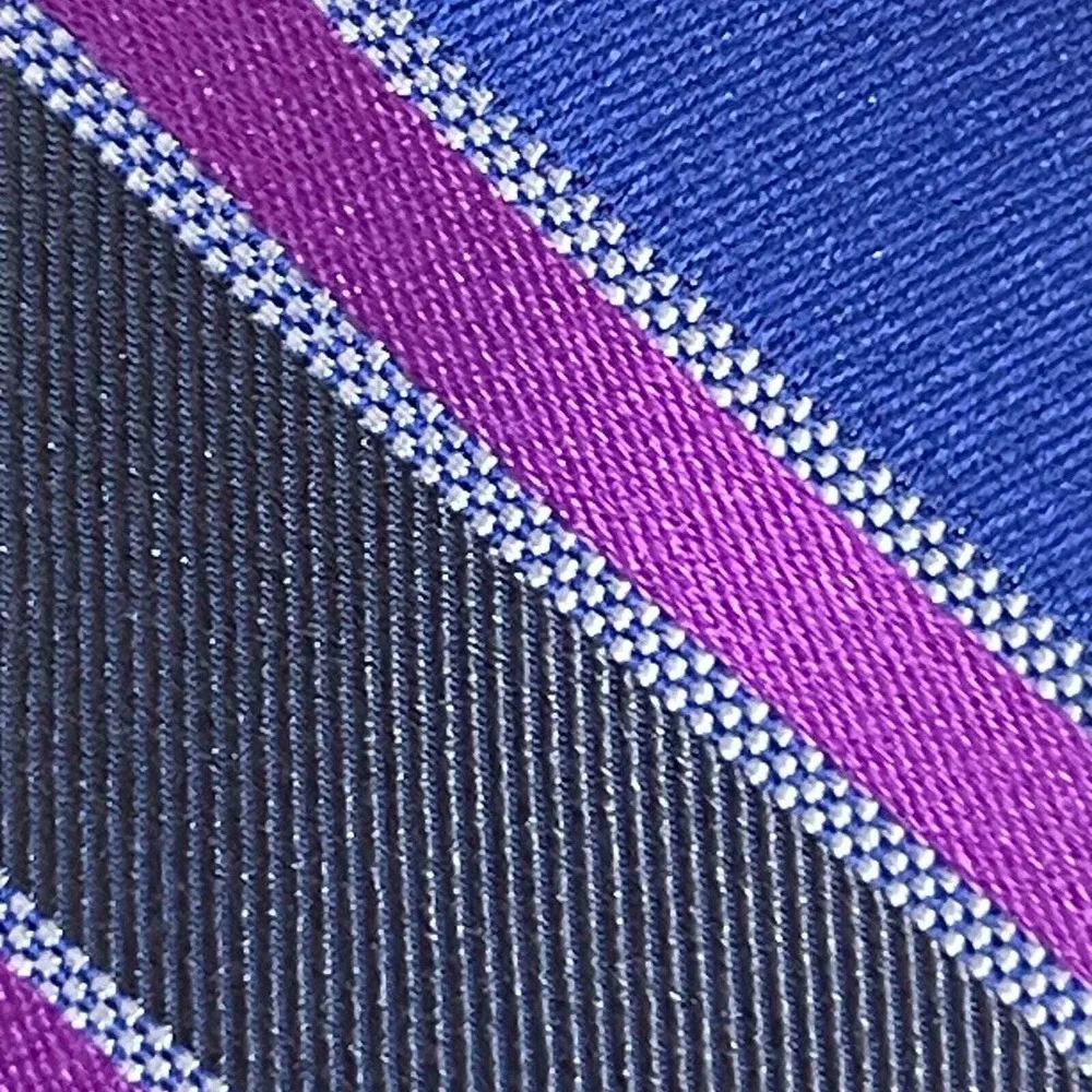 Michael Kors Designer Necktie Narrow‎ Blue Gray Pink Striped
